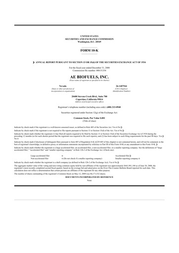 Thumbnail Aemetis 10-K Annual Report 