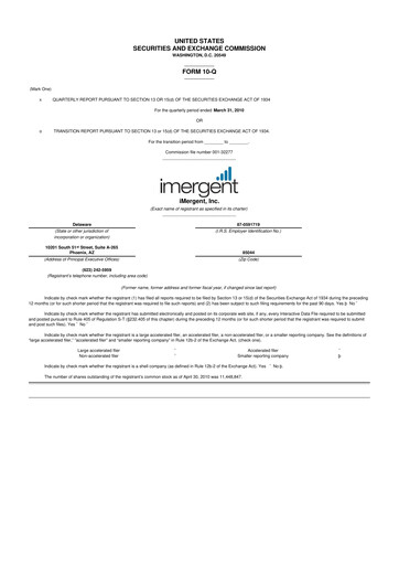 Vorschaubild Crexendo 10-Q Quartalsbericht  