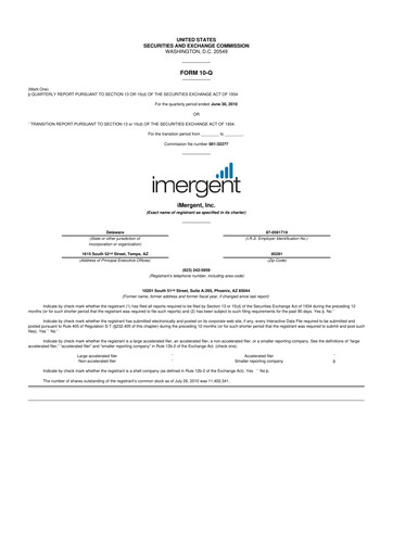 Vorschaubild Crexendo 10-Q Quartalsbericht  