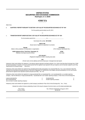 Miniature Inuvo 10-Q Rapport trimestriel  