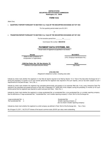 Thumbnail Usio 10-Q Quarterly Report FY2011 