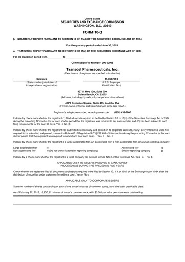 Thumbnail Harrow, Inc. 10-Q Quarterly Report FY2011 