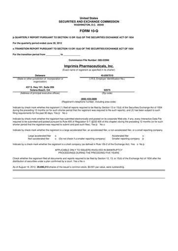 Thumbnail Harrow, Inc. 10-Q Quarterly Report FY2012 