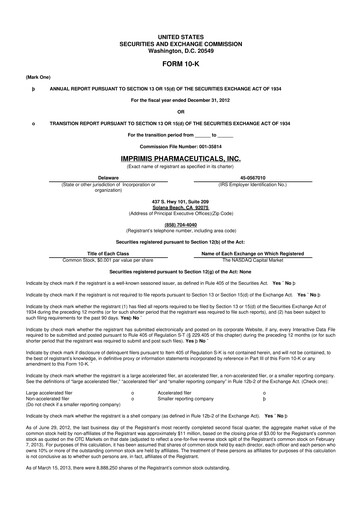 Thumbnail Harrow, Inc. 10-K Annual Report 2012