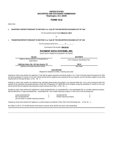 Thumbnail Usio 10-Q Quarterly Report FY2013 