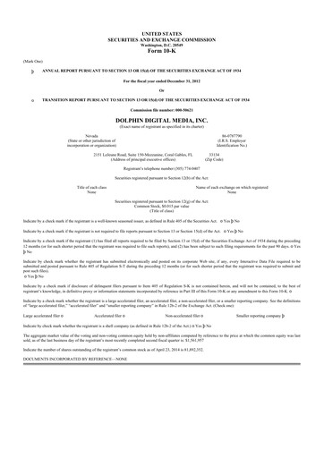 Thumbnail Dolphin Entertainment
 10-K Annual Report 2012