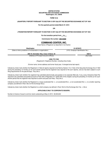 Thumbnail HireQuest 10-Q Quarterly Report FY2015 