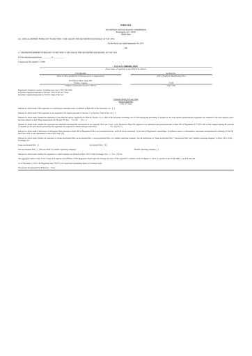 Thumbnail Cel-Sci

 10-K Annual Report 2015