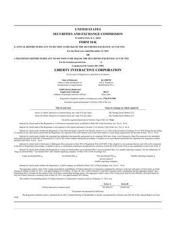 Miniature QVC Group 10-K Rapport annuel 2011