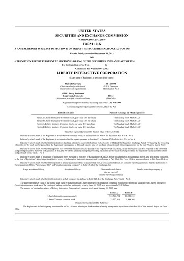 Miniature QVC Group 10-K Rapport annuel 2012