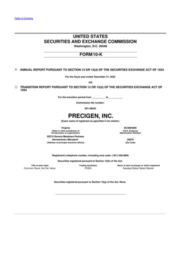 Thumbnail Precigen 10-K Annual Report 