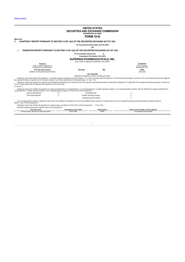 Thumbnail Supernus Pharmaceuticals
 10-Q Quarterly Report FY2025 
