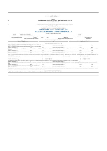 Thumbnail Healthcare Realty Trust 10-K Annual Report 