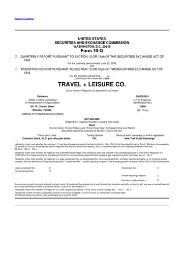 Thumbnail Travel + Leisure 10-Q Quarterly Report FY2026 
