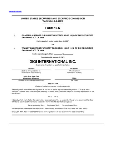 Thumbnail Digi International
 10-Q Quarterly Report FY 