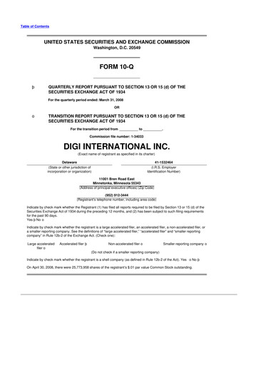 Thumbnail Digi International
 10-Q Quarterly Report FY 