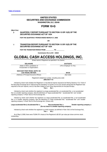 Thumbnail Everi Holdings
 10-Q Quarterly Report FY 