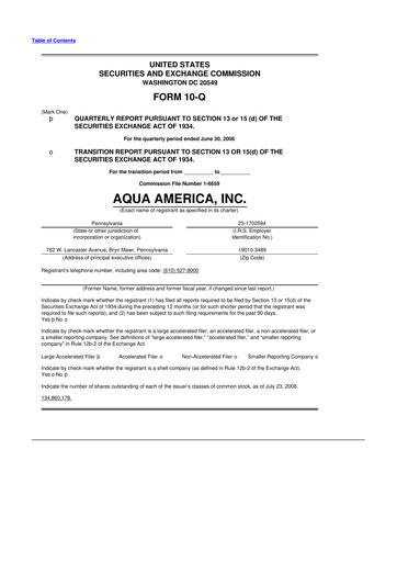 Thumbnail Essential Utilities
 10-Q Quarterly Report FY 