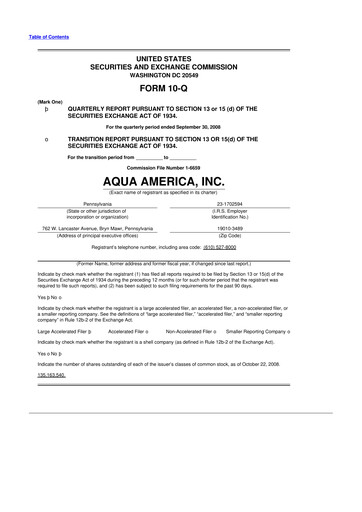 Thumbnail Essential Utilities
 10-Q Quarterly Report FY 