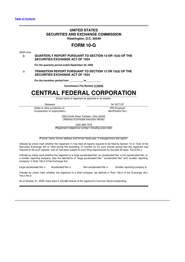 Miniature CF Bankshares 10-Q Rapport trimestriel  