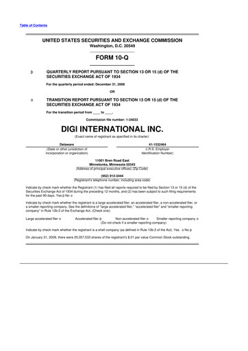 Thumbnail Digi International
 10-Q Quarterly Report FY 
