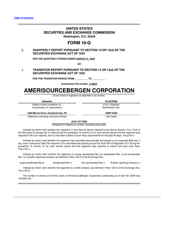 Thumbnail Cencora 10-Q Quarterly Report FY 