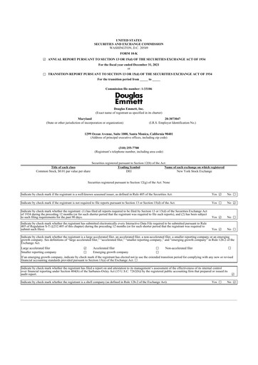 Thumbnail Douglas Emmett 10-K Annual Report 2021