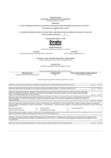 Thumbnail Douglas Emmett 10-K Annual Report 2022