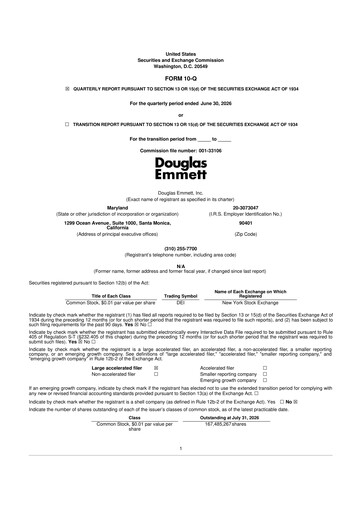 Thumbnail Douglas Emmett 10-Q Quarterly Report FY2026 