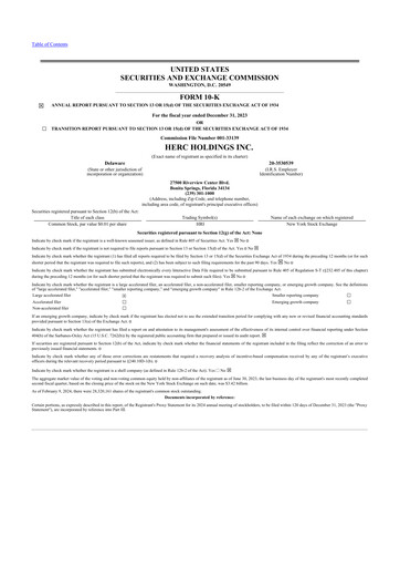 Thumbnail Herc Holdings
 10-K Annual Report 2023