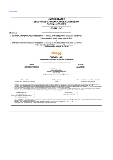 Thumbnail Chegg
 10-Q Quarterly Report FY2019 
