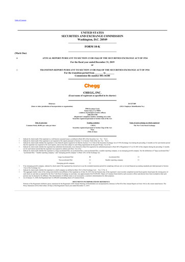 Thumbnail Chegg
 10-K Annual Report 2019