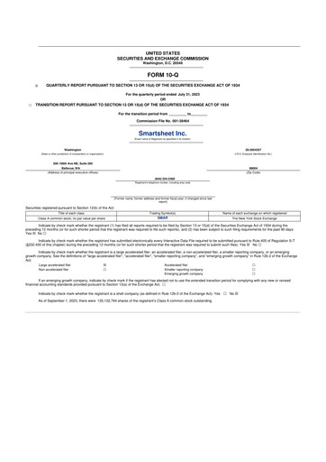 Thumbnail Smartsheet 10-Q Quarterly Report FY2024 