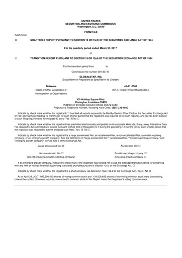 Thumbnail Globalstar
 10-Q Quarterly Report FY2017 