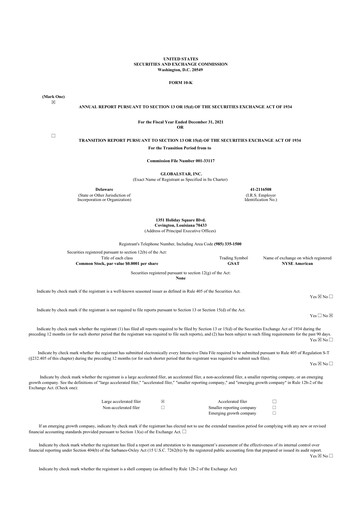 Thumbnail Globalstar
 10-K Annual Report 2021