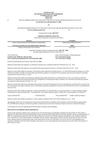 Thumbnail Emergent BioSolutions
 10-K Annual Report 