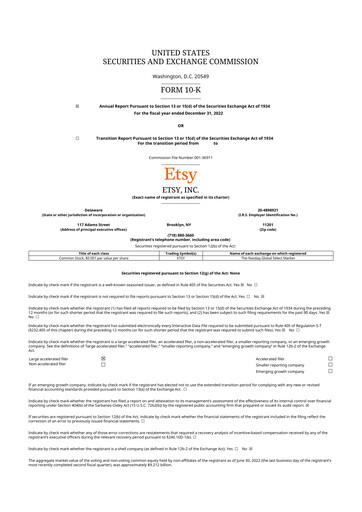 Thumbnail Etsy 10-K Annual Report 2022