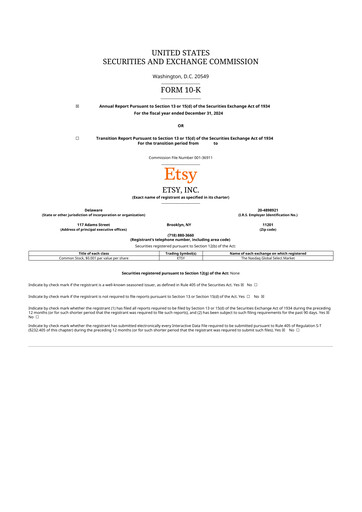 Thumbnail Etsy 10-K Annual Report 2024