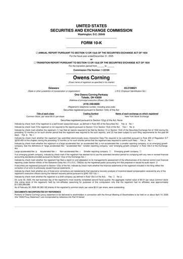 Thumbnail Owens Corning
 10-K Annual Report 2025