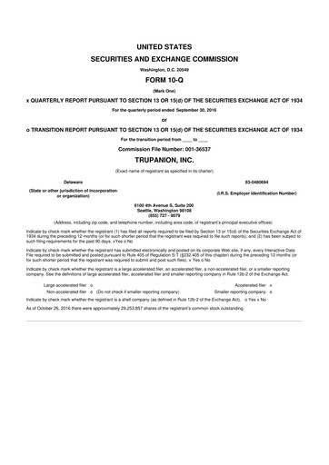 Thumbnail Trupanion
 10-Q Quarterly Report FY2016 