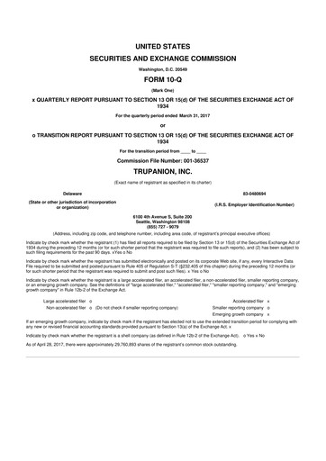 Thumbnail Trupanion
 10-Q Quarterly Report FY2017 