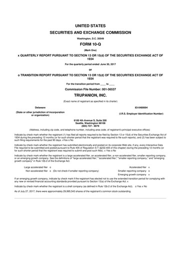 Thumbnail Trupanion
 10-Q Quarterly Report FY2017 