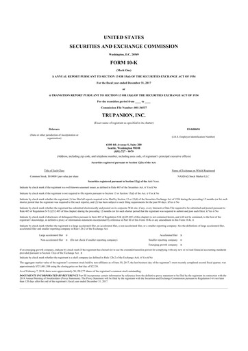 Thumbnail Trupanion
 10-K Annual Report 2017