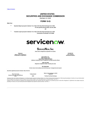 Vorschaubild ServiceNow 10-Q Quartalsbericht 2024 