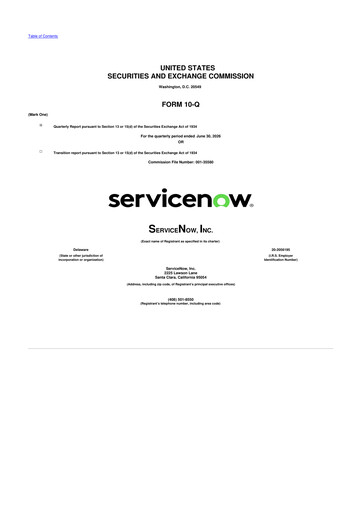 Vorschaubild ServiceNow 10-Q Quartalsbericht 2026 