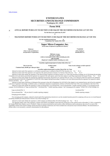 Thumbnail Supermicro 10-K Annual Report 2017