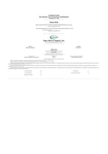 Thumbnail Supermicro 10-K Annual Report 2022