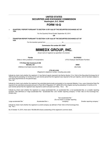 Thumbnail MiMedx Group 10-Q Quarterly Report FY2014 
