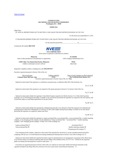 Thumbnail NVE Corporation
 10-K Annual Report 2025