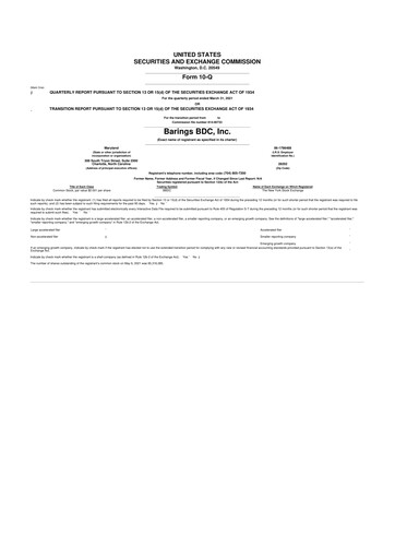 Vorschaubild Barings BDC 10-Q Quartalsbericht  